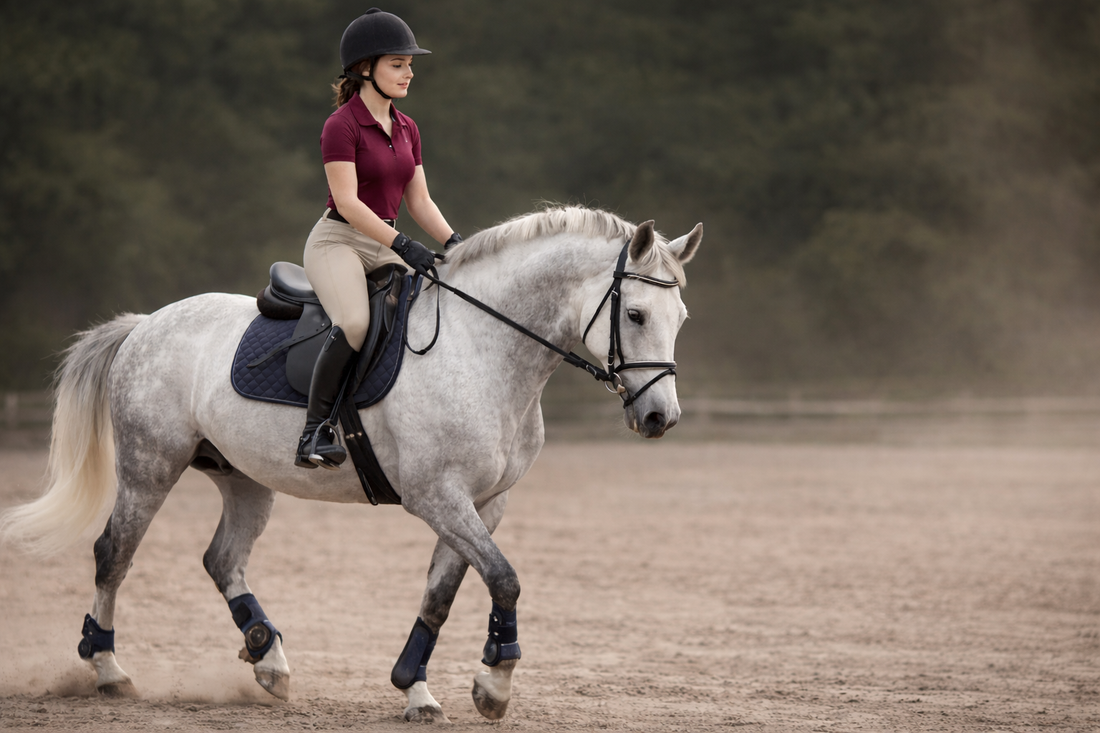 Rutinas de entrenamiento progresivas para caballos jóvenes